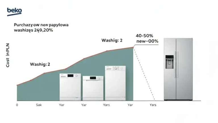 Kalkulator rentowności naprawy vs nowy sprzęt Beko – porównanie kosztów pralki, zmywarki i lodówki