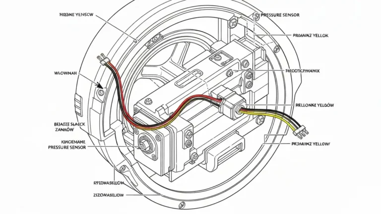 Czujnik ciśnienia w pralce Beko – lokalizacja i schemat elektryczny