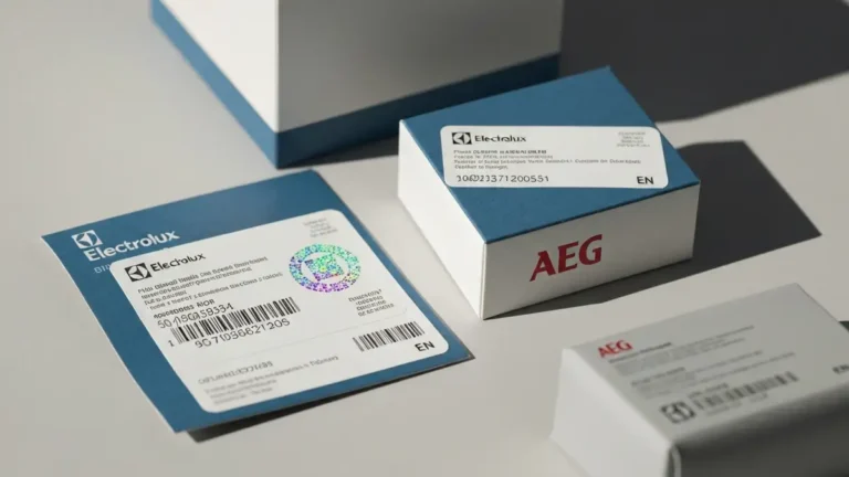 Oryginalne części zamienne Electrolux i AEG: opakowanie, hologram bezpieczeństwa i numery katalogowe