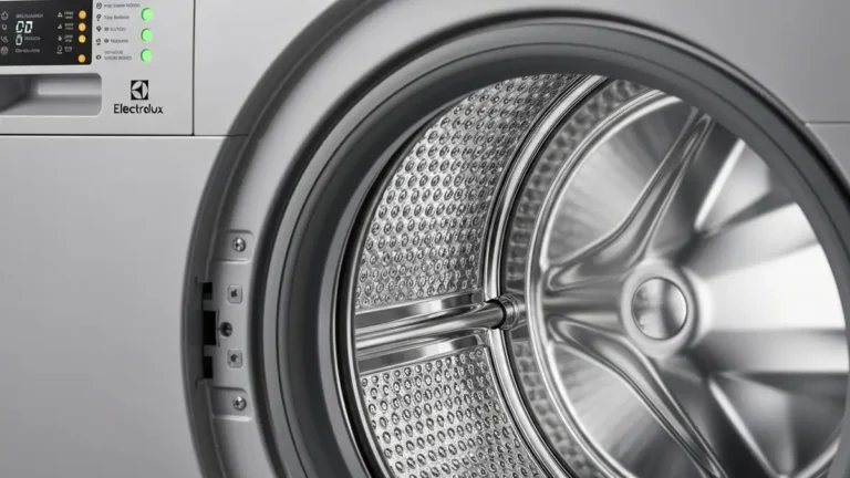 Pralka Electrolux seria PerfectCare z widokiem bęba i panelu sterowania