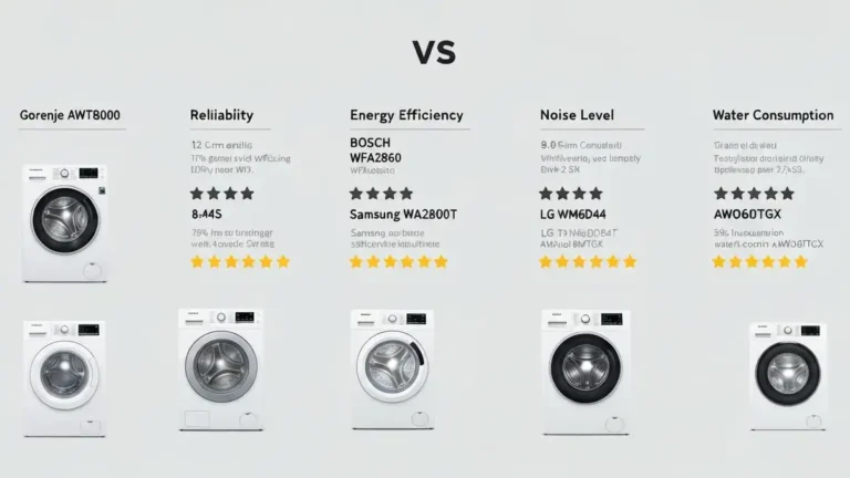 Porównanie niezawodności marek AGD Gorenje, Bosch, Samsung, LG, Whirlpool – tabela z ocenami