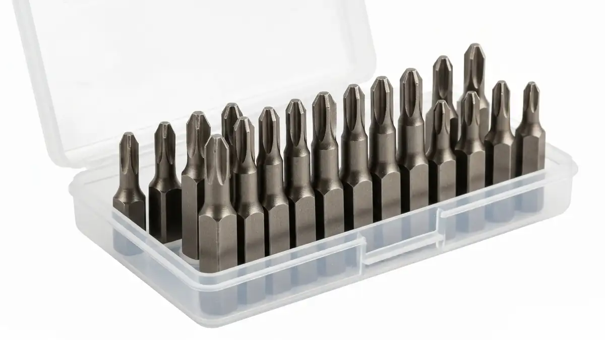 Kompletny zestaw końcówek Torx w rozmiarach T5 do T40 w kolorowych etui