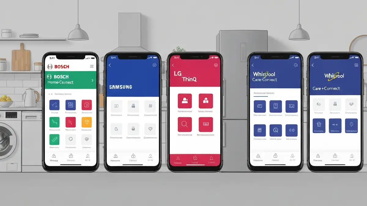 Smart AGD z WiFi: porównanie aplikacji i funkcji marek Bosch, Samsung, LG, Whirlpool