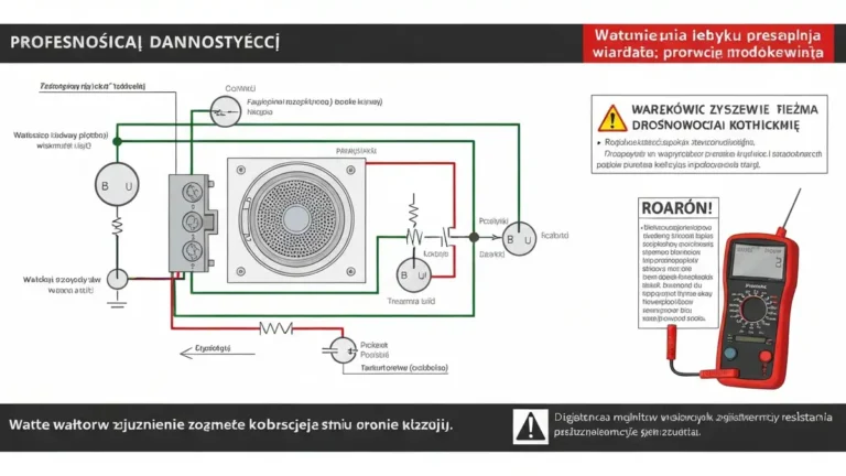 Schemat elektryczny suszarki z zaznaczonymi głównymi komponentami: grzałka, termostat bezpieczeństwa, bezpiecznik termiczny, multimetr mierzący rezystancję