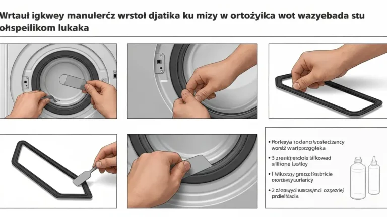 Wymiana gumowej uszczelki drzwi pralki ręcznie bez specjalistycznego ściągacza – krok po kroku